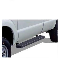 APS Running Boards (Nerf Bars Side Steps Step Bars) Compatible With Ford F250 F350 Super Duty 1 Regular Cab (Stainless Steel Black Powder Coat