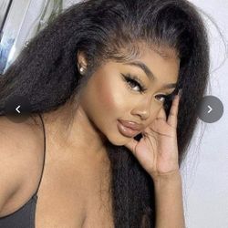 WOWANGEL Skinlike Real HD Full Lace Wig Kinky Straight Clean Hairline