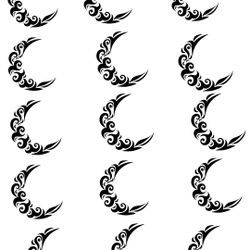 Henna Style Waterproof Stickers | Floral Black Design | DIY Body Art | Handmade Stickers