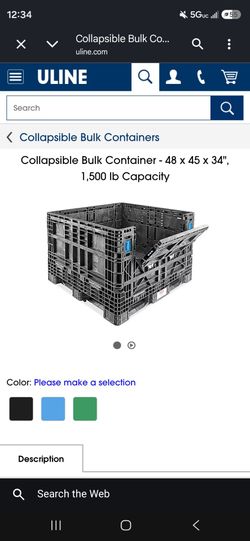plastic bulk container