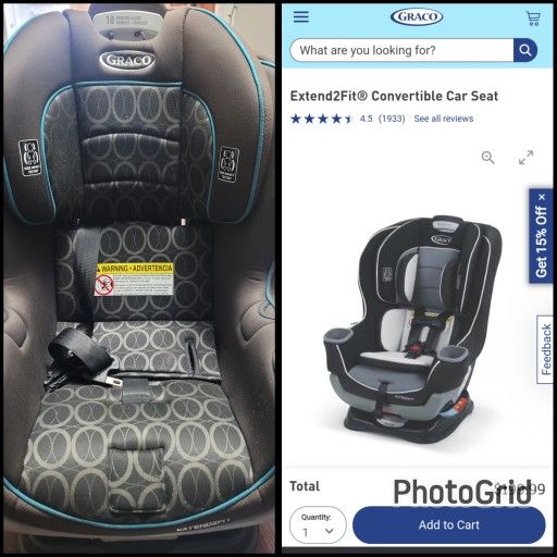 Graco Grow With Me Carseat