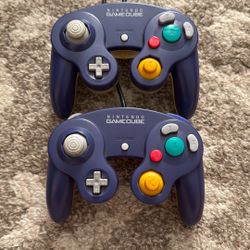 Indigo / Clear Nintendo Gamecube Controllers