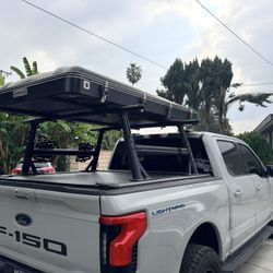 Retractable Tonneau Cover, Aluminum Heavy Duty Adjustable Ladder Rack, Hard Shell Roof Top Tent