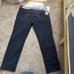True religion jeans with red sticking brand new size 32