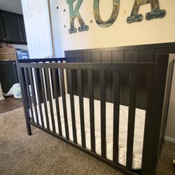 Dark Blue Convertible Crib