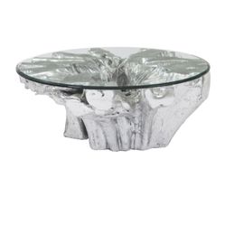 Phillips Collection Otis Root Coffee Table In Silver Leah