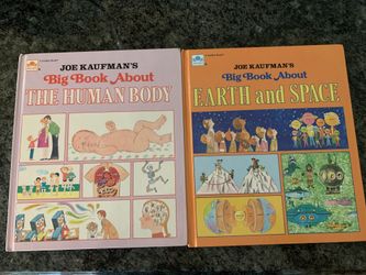 Two Book Set of Joe Kaufman Big Book “About Series”…1) The Human Body 2) Earth and Space