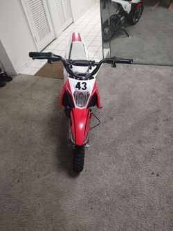 Kids Mini Dirt Bike Red and White
