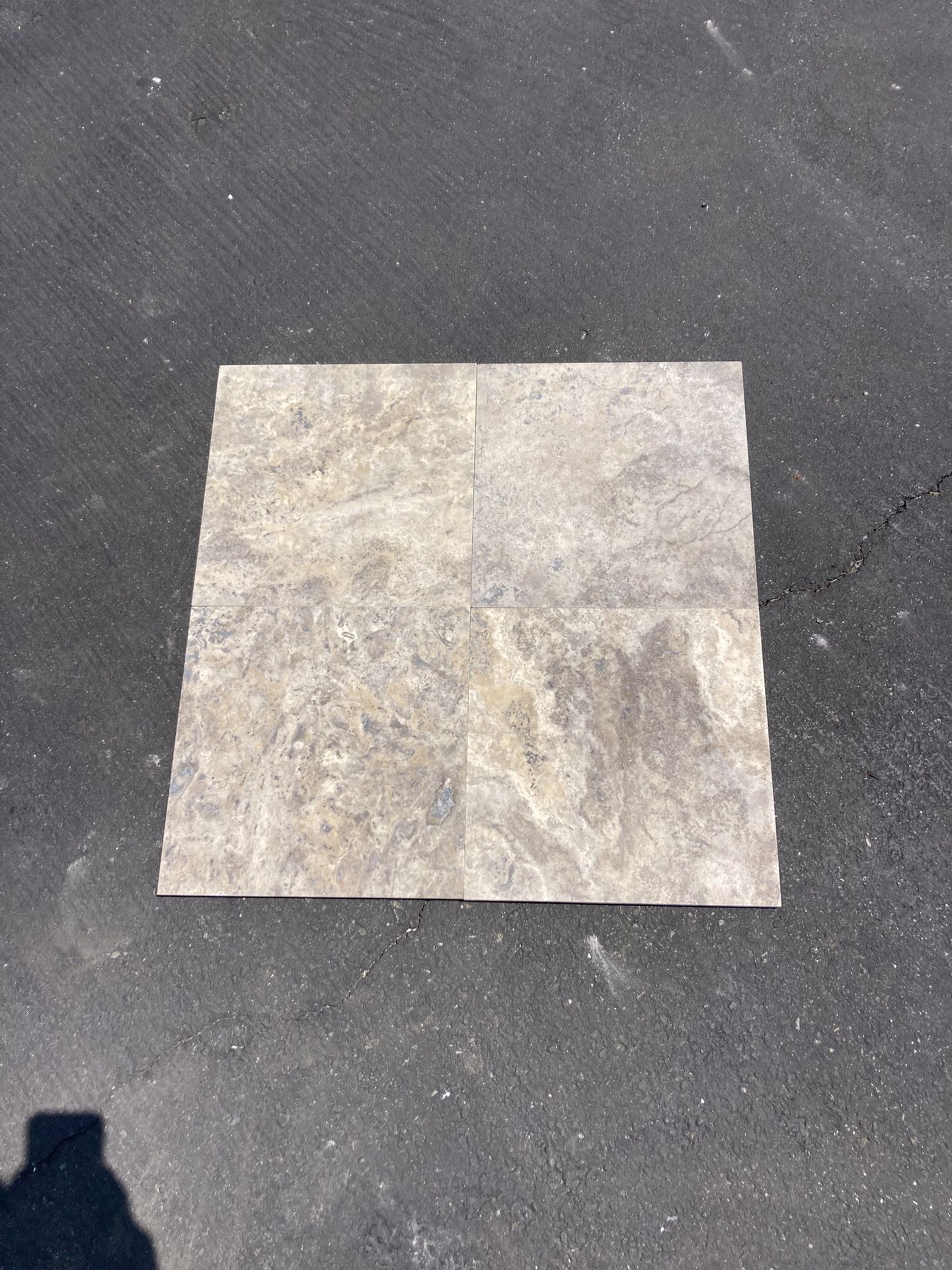 Silver Travertine Tile 12 X 12