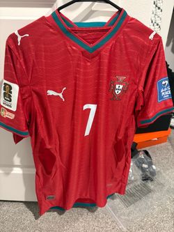 Ronaldo home Portugal jersey size medium player version