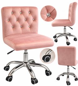 ✨ Beautiful Blush Pink Velvet Vanity/Office Chair ✨