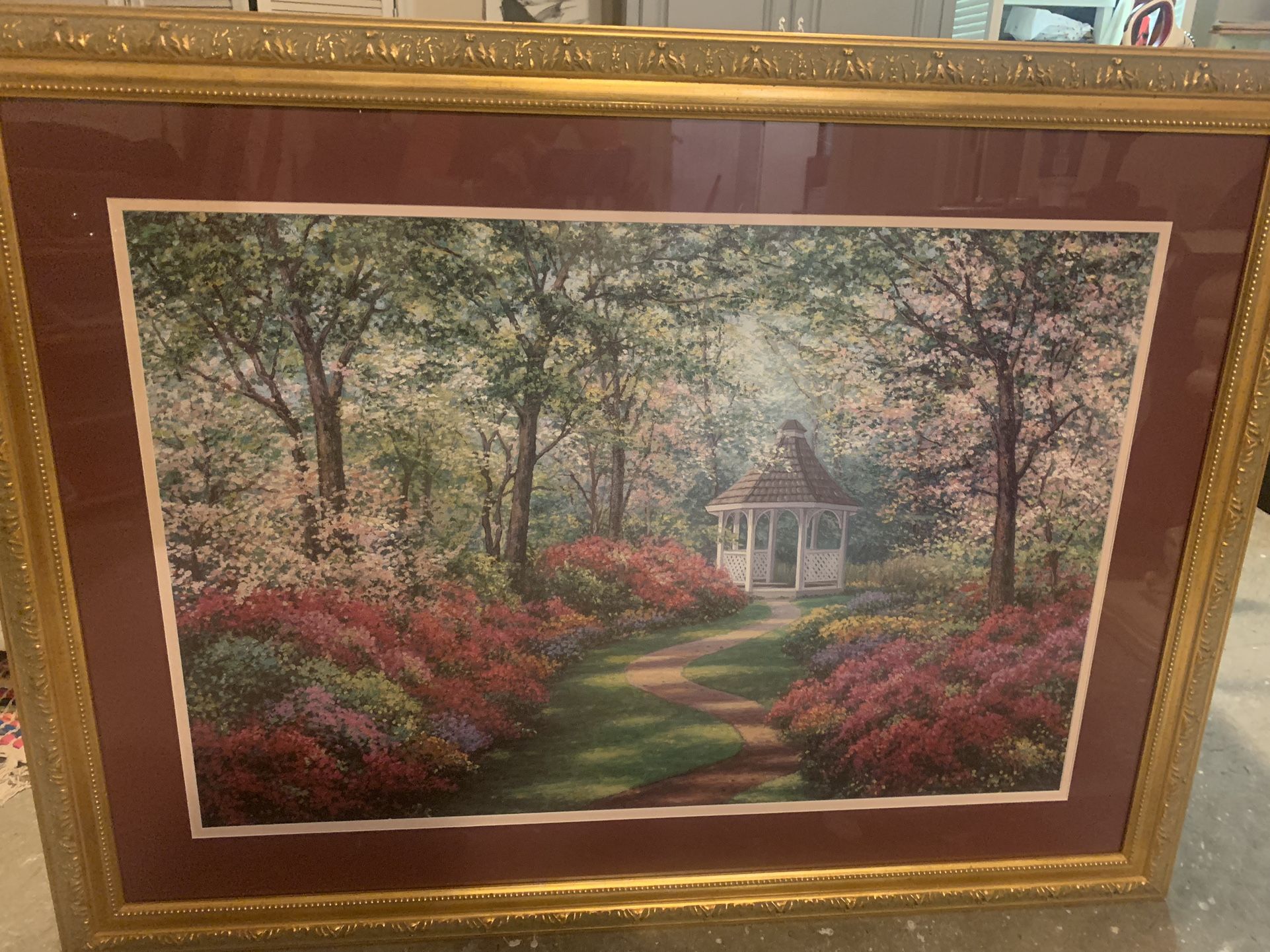Framed Gazebo Flower Garden Decor