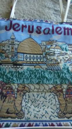 Holy land camel handbag Jerusalem