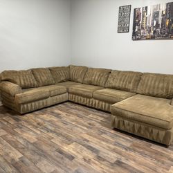 (free delivery!!) Ashleys Corduroy Sectional