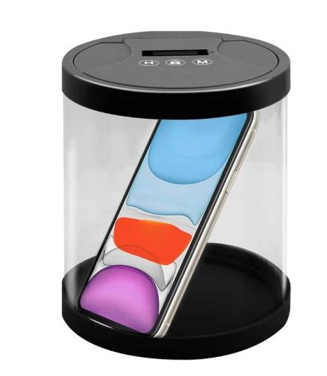 JRing Time Locking Box, Timed Lock Storage Container Pantry 6" Self-control Timer Locker for Phone Social Media Snacks Food Medicines Credit Card Alco