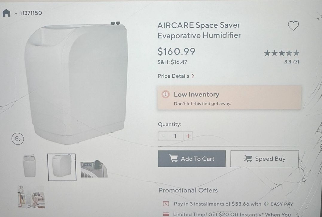 New Aircare Humidifier 