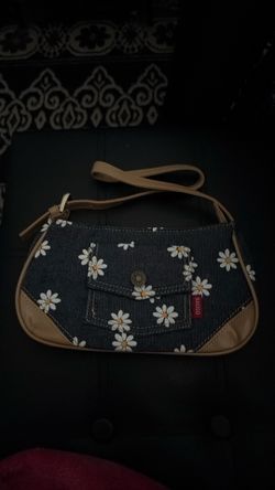 Small Denim Daisy Purse