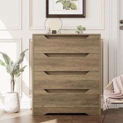 4 Drawer Dresser, Rustic Brown (PB - 050)