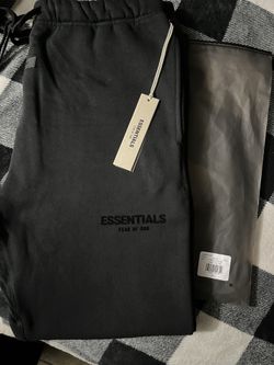Black essentials sweatpants