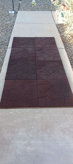 Rubber paver mats