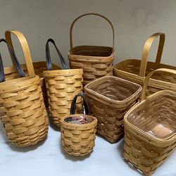 Medium Size Longaberger baskets - set of 8.