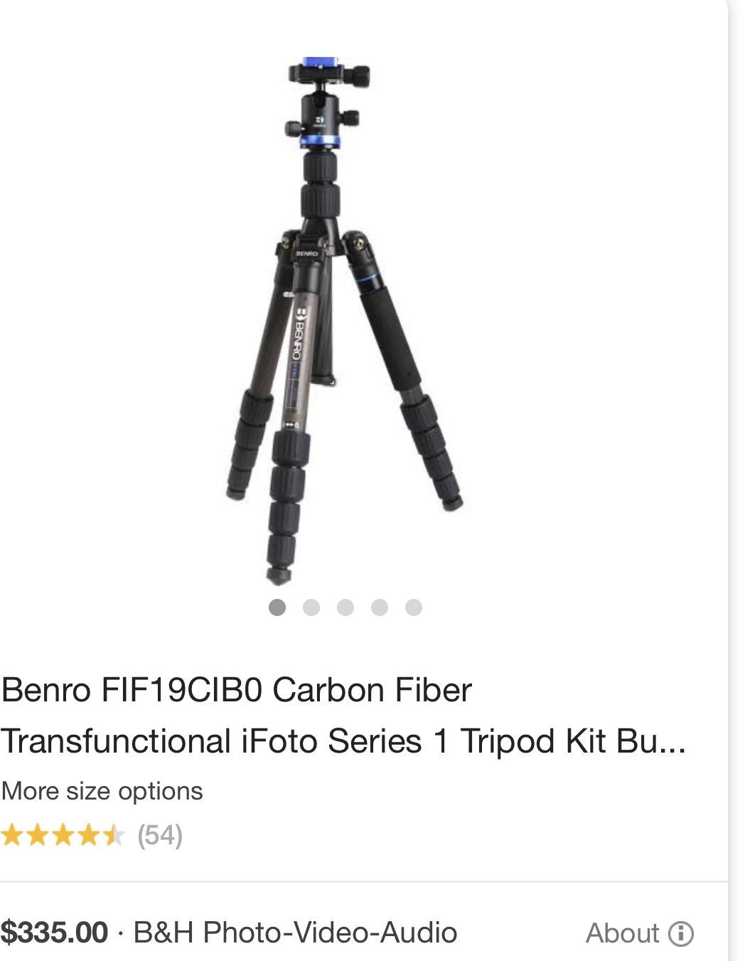 Tripod Brand new Benro Carbon Fiber