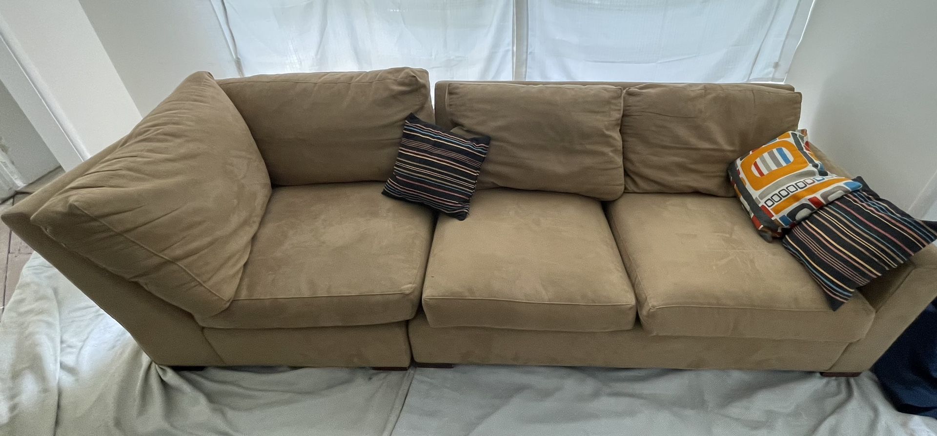 Crate & Barrel Notch 2-Piece Sectional