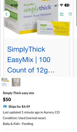 Simply Thick Easy mix