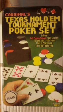 Cardinal poker set