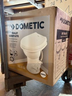 NEW! DOMETIC Complete RV Toilet, Universal Fit Model#GV410