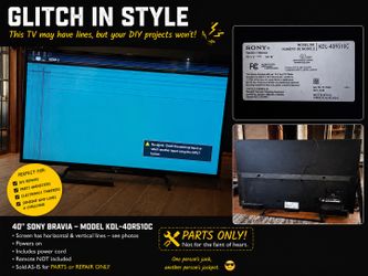 Sony Bravia 40” – Parts Only