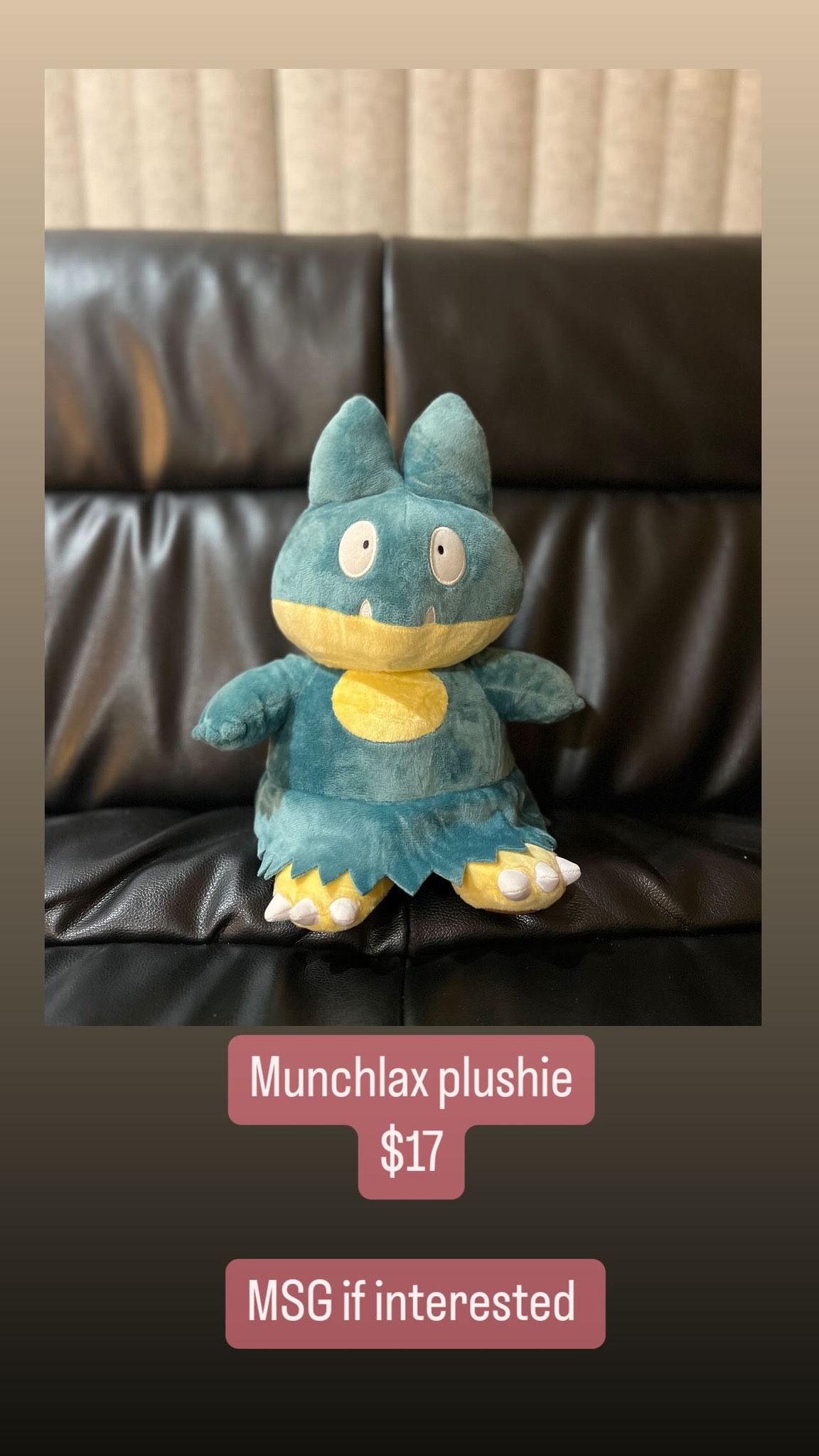Munchlax Plushie