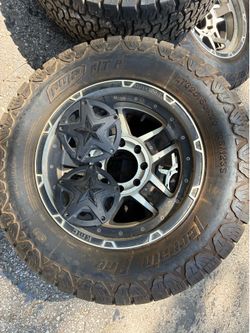 Set of wheels and tires
