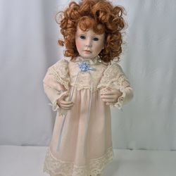 Vintage "Rachel" Porcelain Doll, Danbury Mint, Little Victorian Doll by Jan Garnett