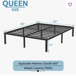 Queen Bed Frame Metal 