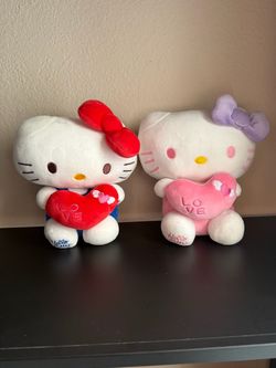 hello kitty valentines plushies