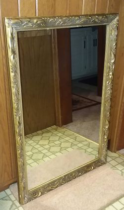 39.5 X 27.5" ROCOCO REVIVAL VINTAGE MIRROR
