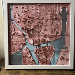 Custom 3D Printed Model of Downtown Tampa