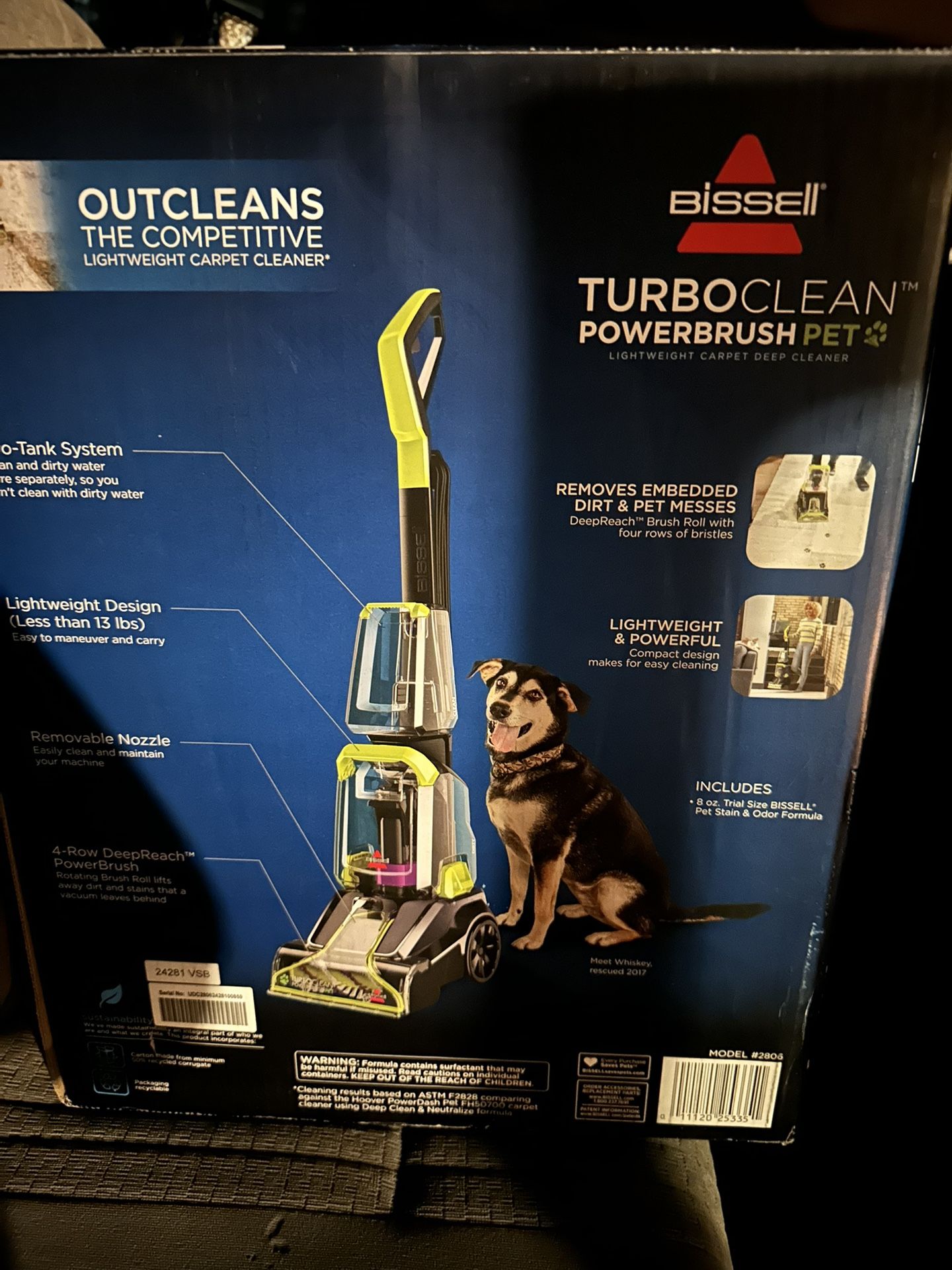 New In Box Bissell Turbo clean Power brush Carpet / Upholstery Cleaner
