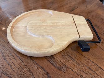 Prodyne Wooden Cheese Board/Tray with Built in Slicer and Cracker Well