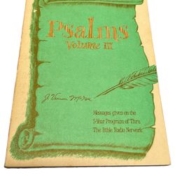 Psalms III J Vernon McGee Thru The Bible Commentary Book  Discover the spiritual journey with Psalms III by J. Vernon Mcgee, a book that will take you