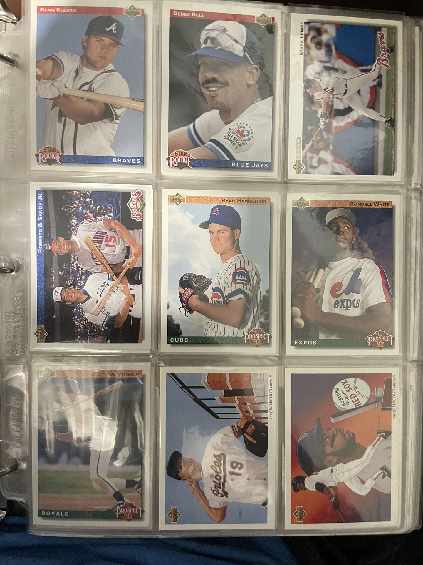 1992 Upper Deck + Topps Baseball Cards