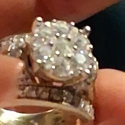 10k  3cttw Lgd  Size 7 Weeding Ringe