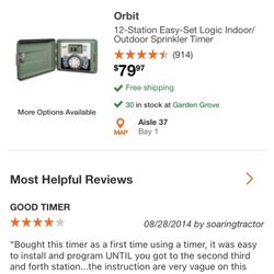 12 Station Electronic  Sprinkler Timer