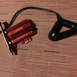 Asus wifi card with express adapter/ ASUS PCE-AC68 Dual-Band Wireless-AC1900 PCI-Express Adapter. 