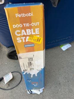 Dog tie out cable