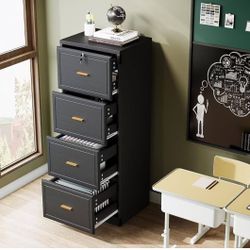 Tribesigns 4 Drawer File Cabinet with Lock