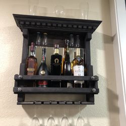 Hand Made Bottle And Glad Shelf 