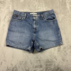 vtg tommy hilfiger boyfriend jean shorts sz 8  Y2K Casual 