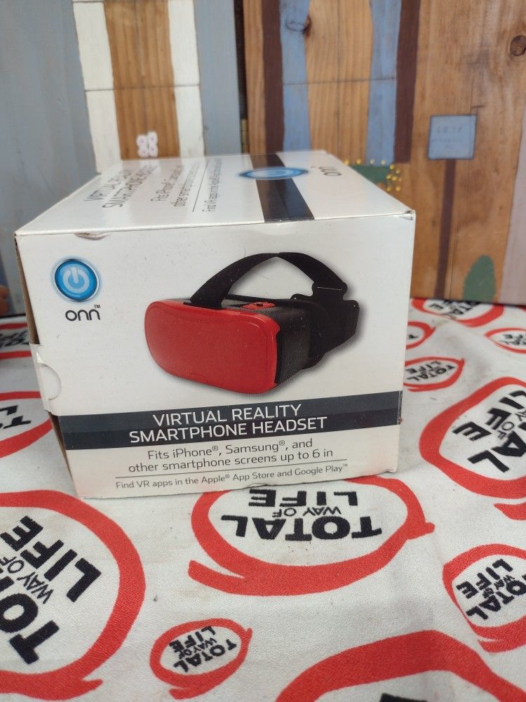 ONN VR Virtual Reality Smartphone Headset For iPhone Android Up To 6 Inch Screen NIoB